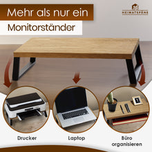 Laden Sie das Bild in den Galerie-Viewer, Monitorständer Eiche