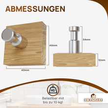 Laden Sie das Bild in den Galerie-Viewer, Handtuchhaken Eiche