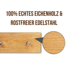 Laden Sie das Bild in den Galerie-Viewer, Garderobenleiste Eiche