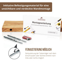 Laden Sie das Bild in den Galerie-Viewer, Baumkanten-Regal Eiche 60cm