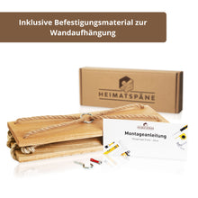 Laden Sie das Bild in den Galerie-Viewer, Hängeregal Eiche 40cm mit Juteseil