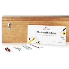 Laden Sie das Bild in den Galerie-Viewer, Garderobenleiste Eiche mit Ablage